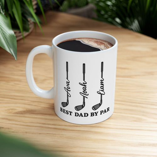 Custom Best Dad by Par Mug - Drinkware