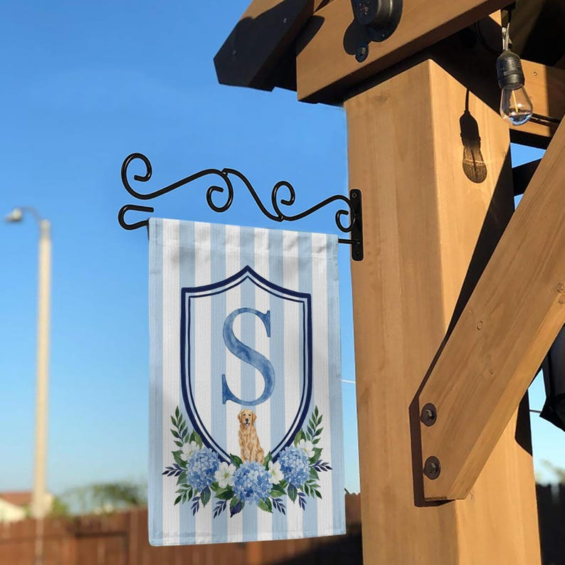 Custom Pet Monogram Garden Flag