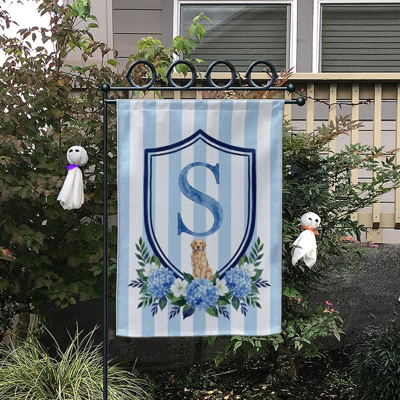 Custom Pet Monogram Garden Flag