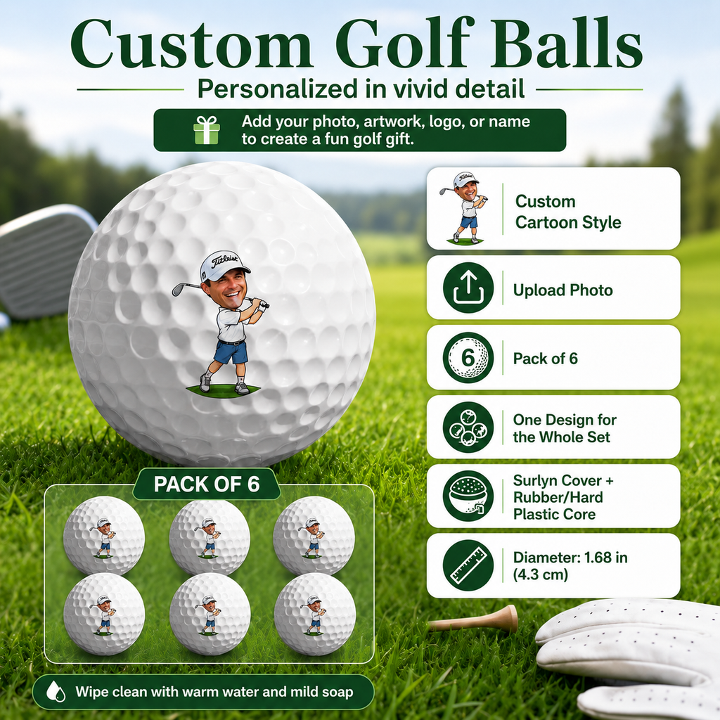 Custom Cartoon Golf Balls