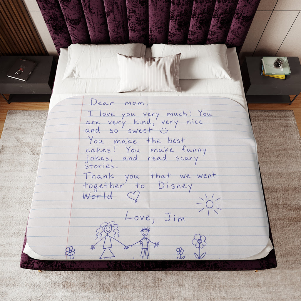 Custom Love Letter Blanket