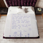 Custom Love Letter Blanket