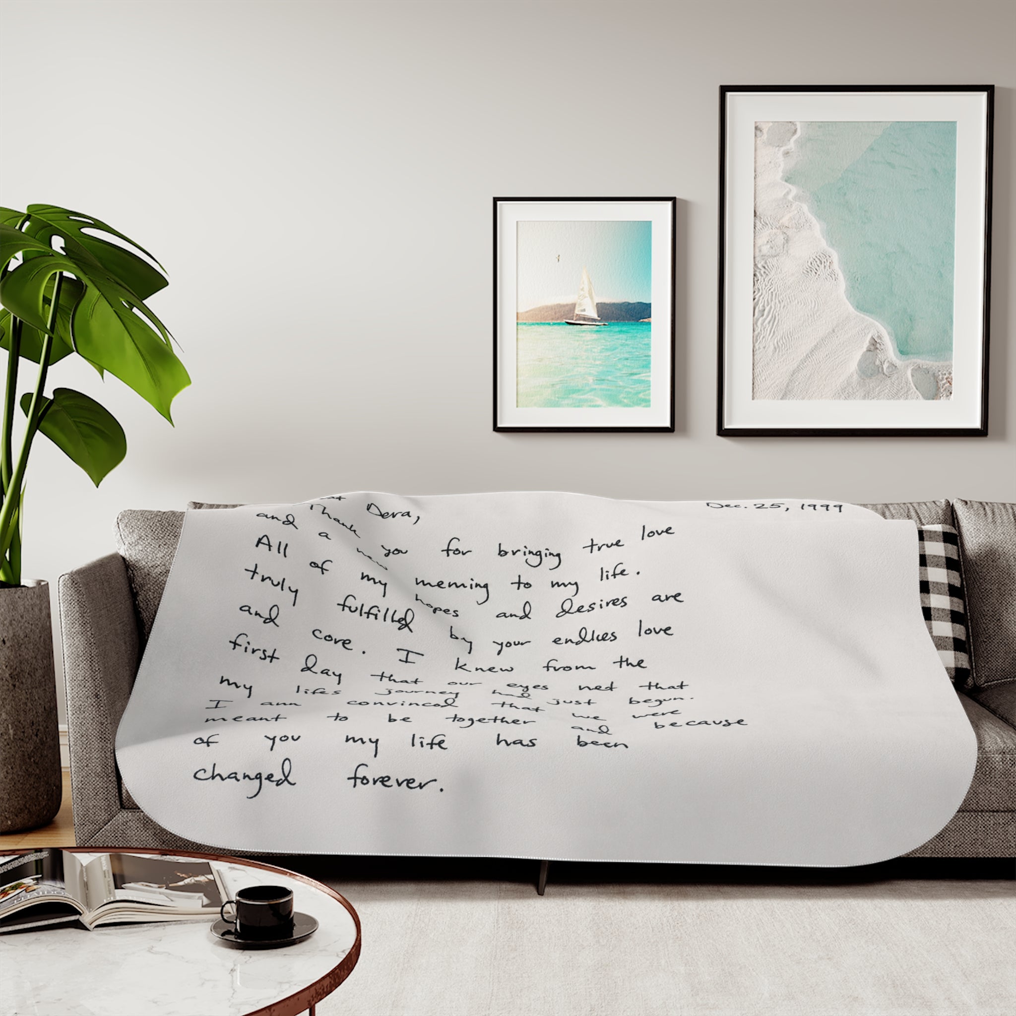 Custom Love Letter Blanket