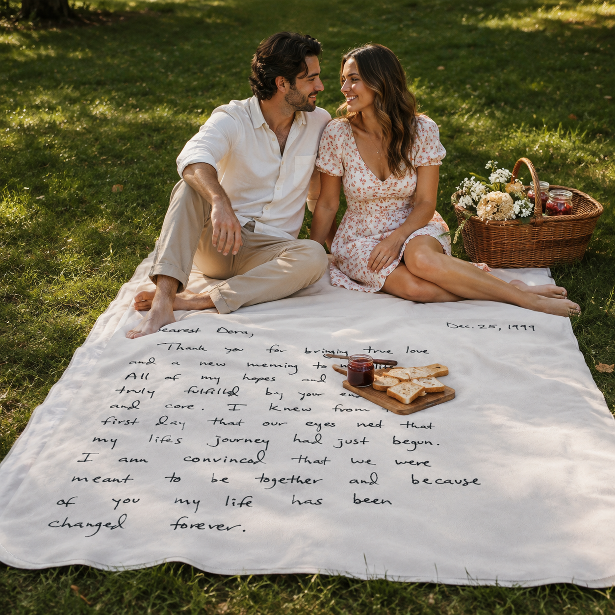 Custom Love Letter Blanket