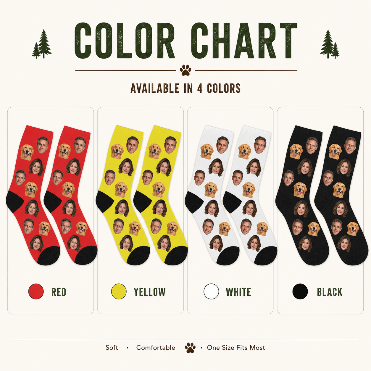 Custom Multi-Face Socks