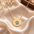 Custom Paw Print Necklace