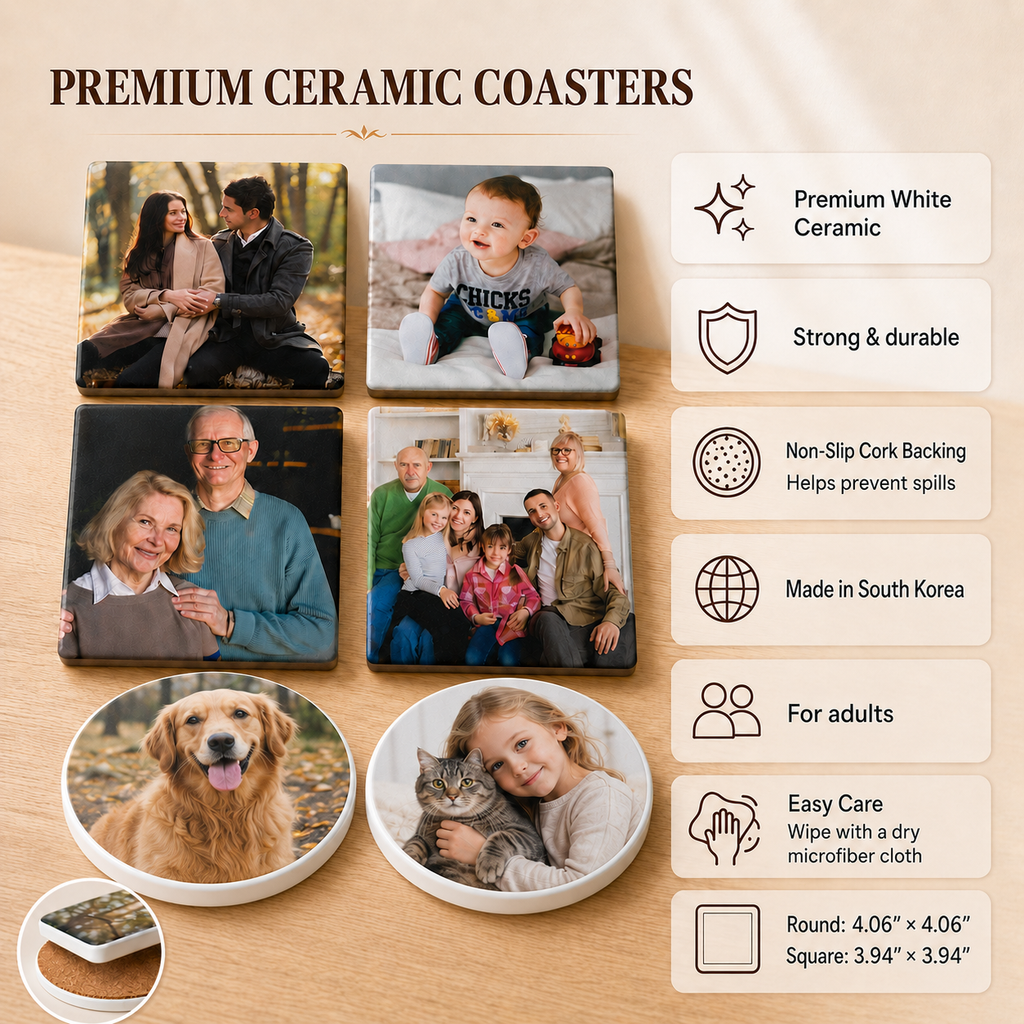 Custom Photo Coaster