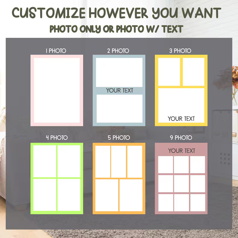 Family Name Photo Blanket