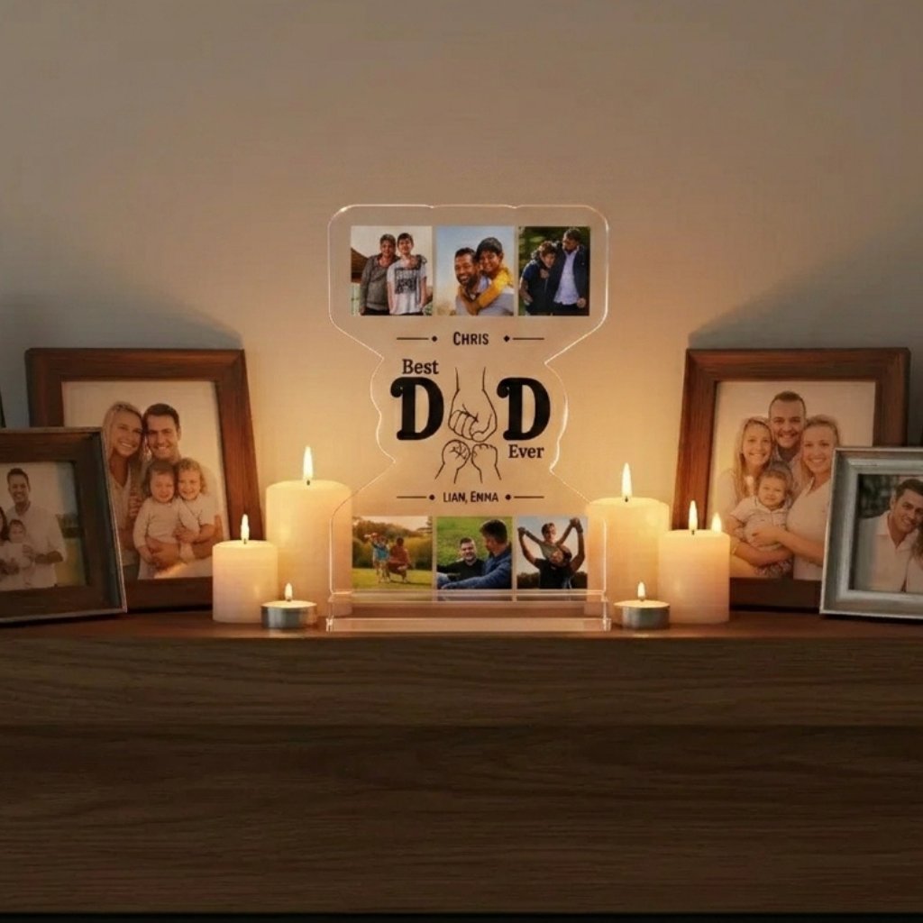 Best Dad Ever Personalized Acrylic Standee