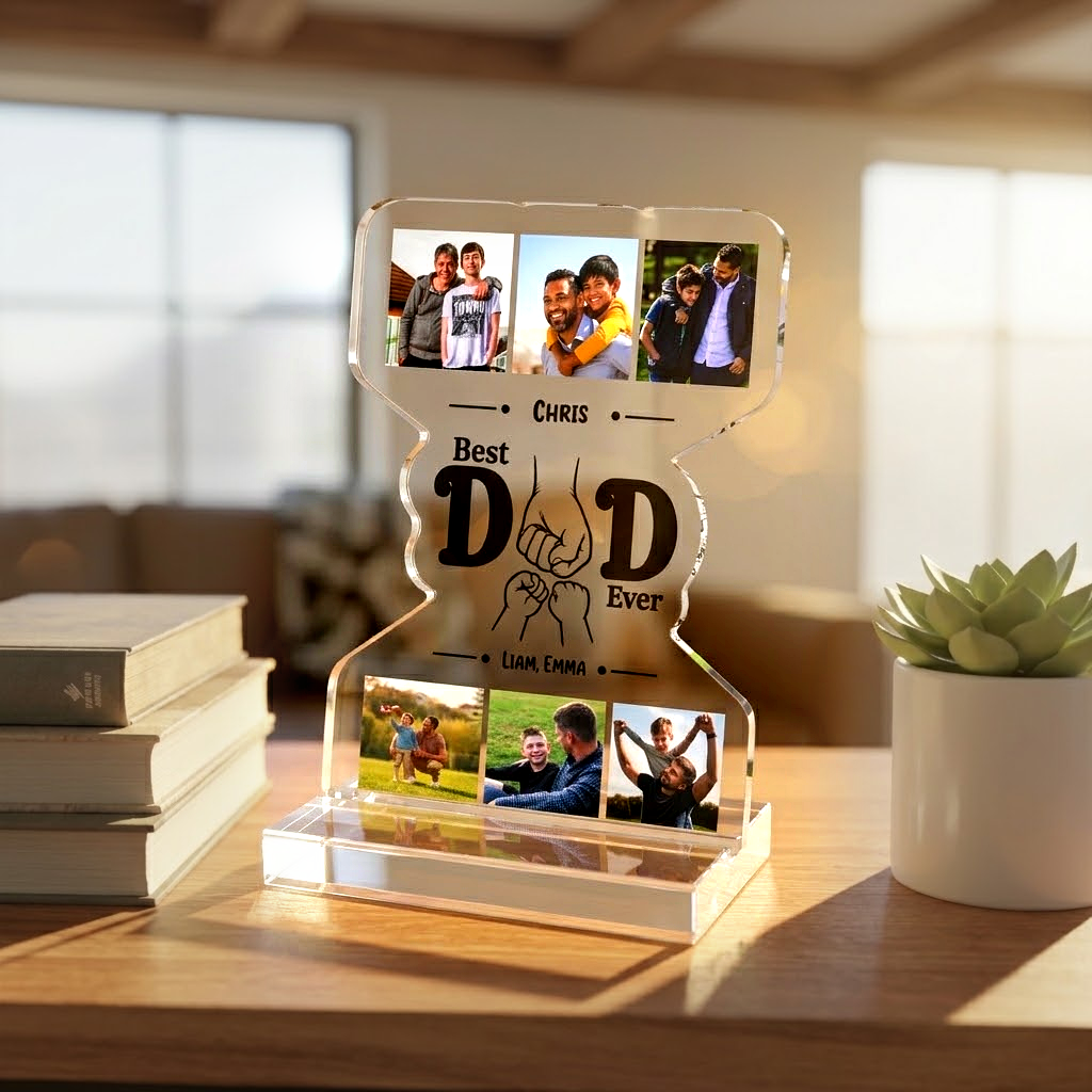 Best Dad Ever Personalized Acrylic Standee