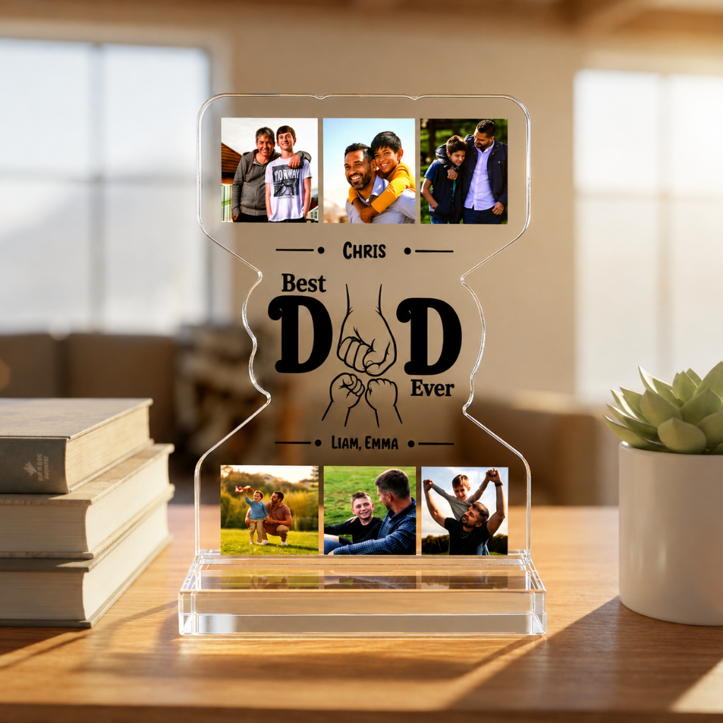 Best Dad Ever Personalized Acrylic Standee