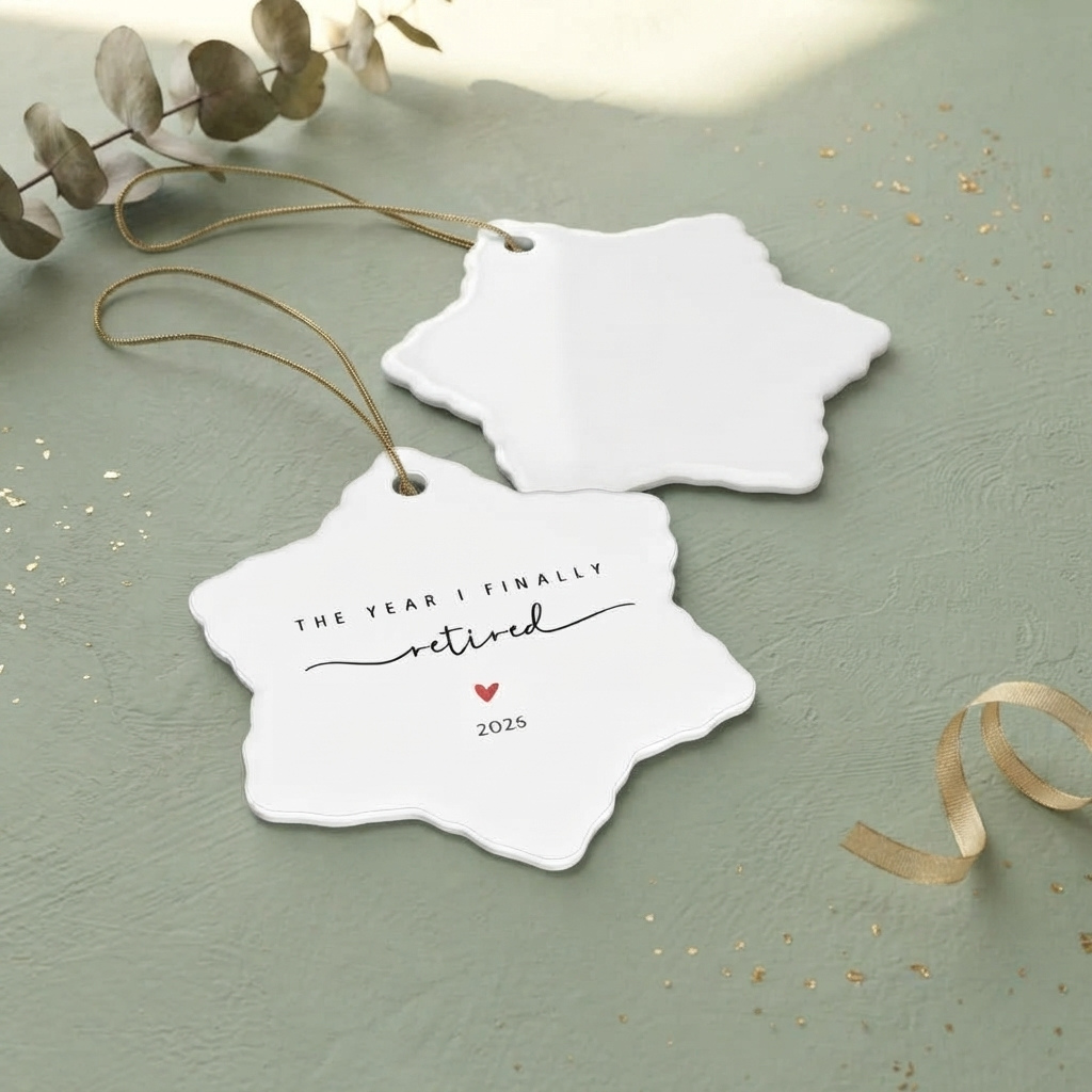 Personalized Retirement Christmas Ornament