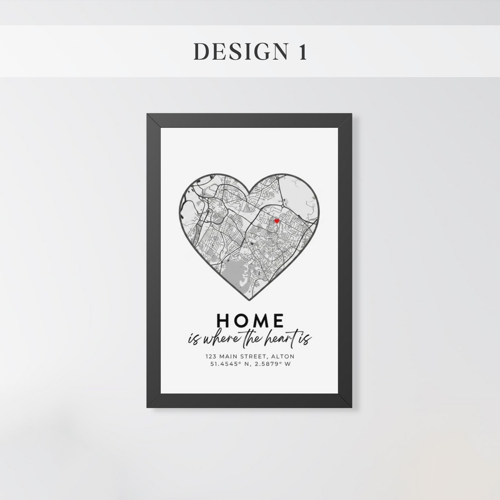 Personalized Home Map Sign