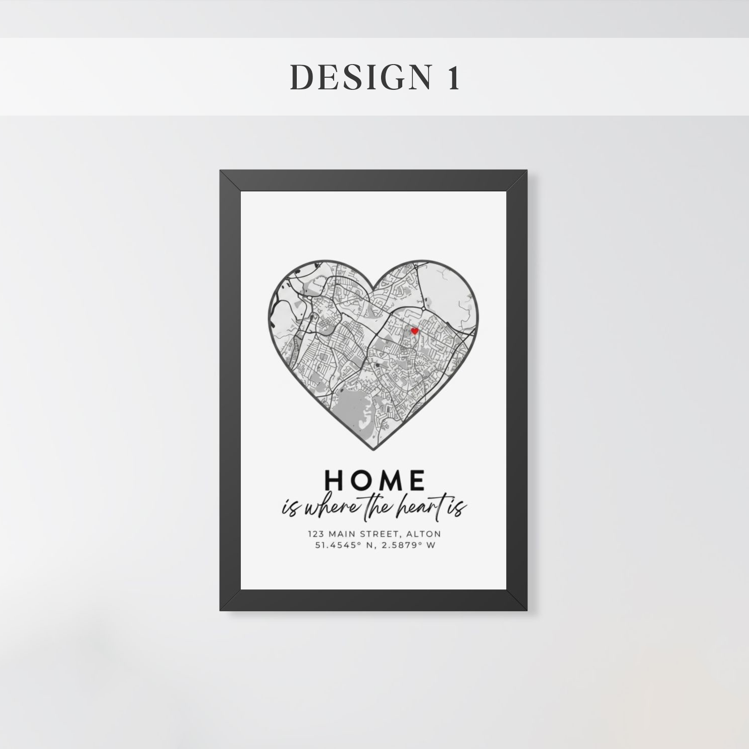 Personalized Home Map Sign