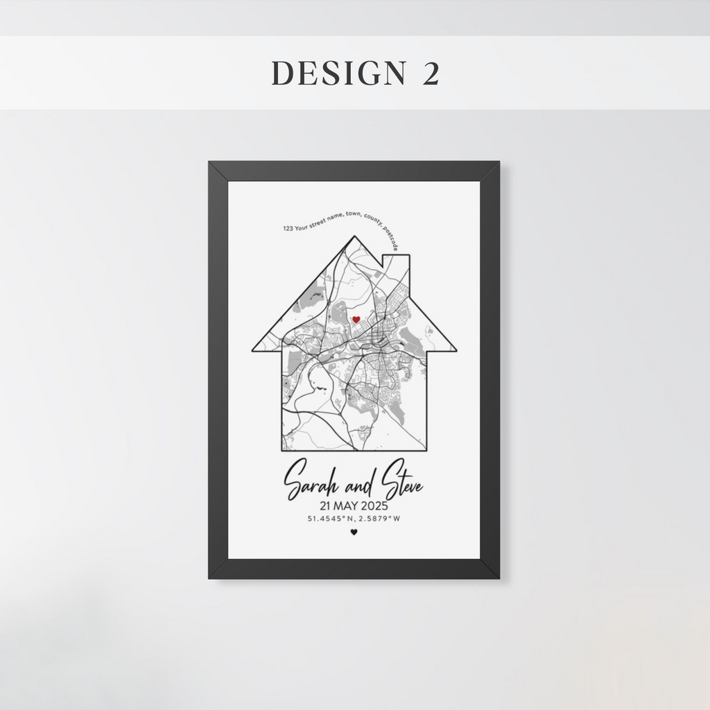 Personalized Home Map Sign