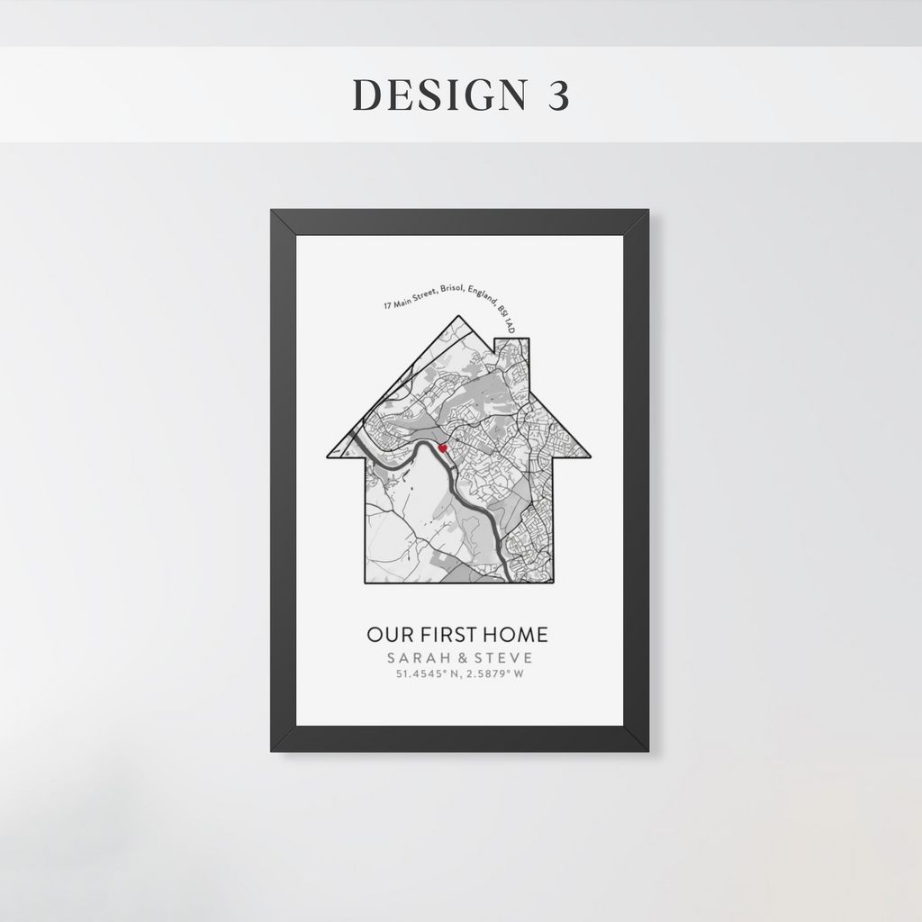 Personalized Home Map Sign