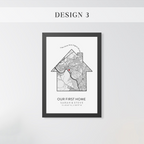 Personalized Home Map Sign