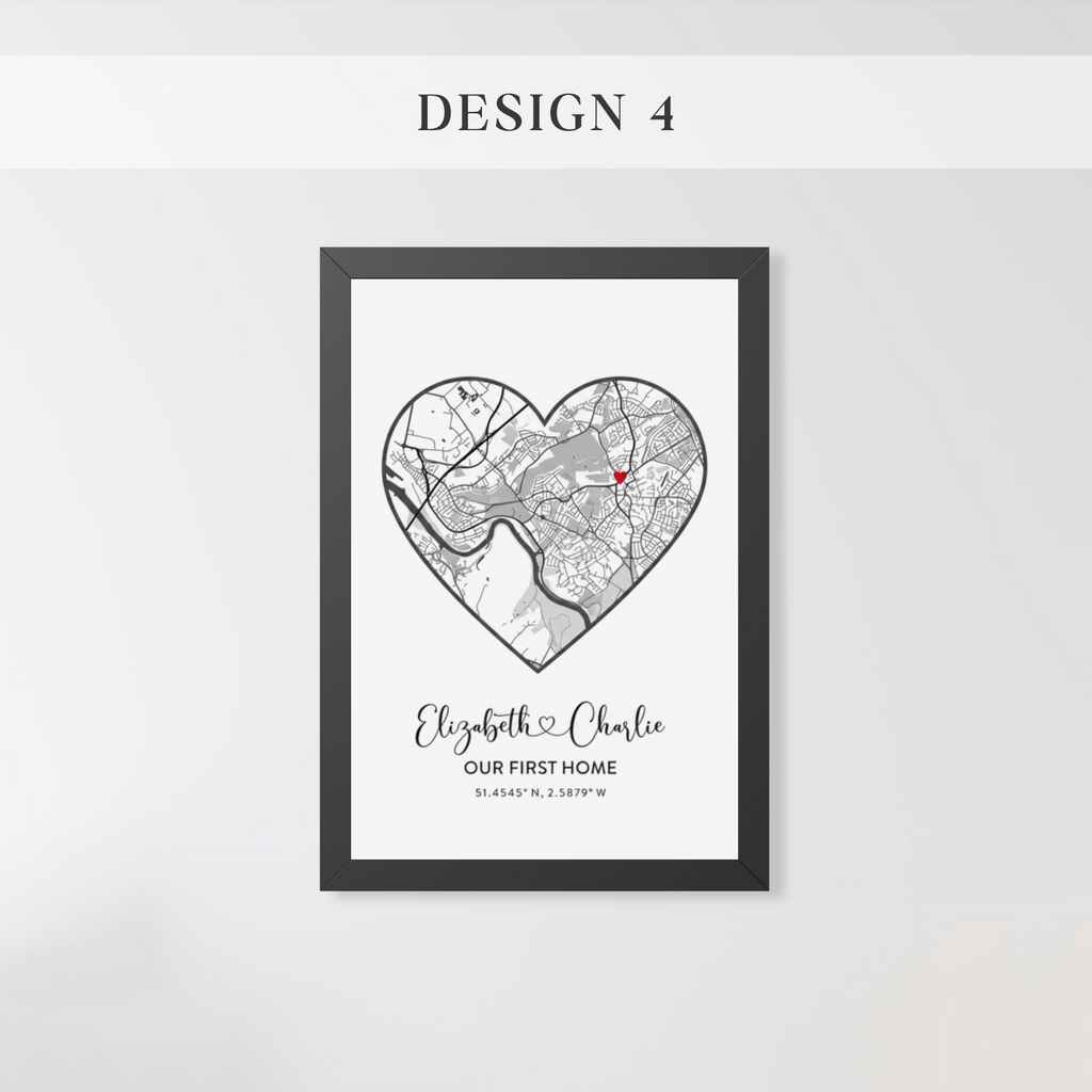 Personalized Home Map Sign