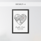 Personalized Home Map Sign