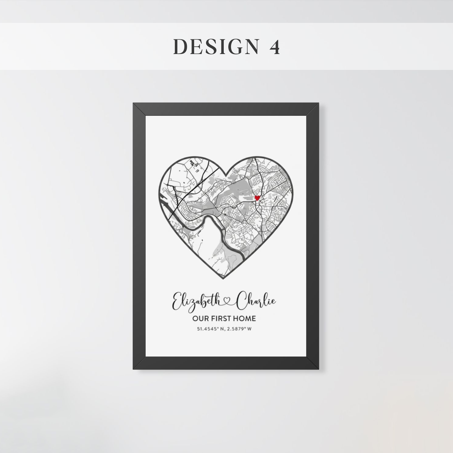 Personalized Home Map Sign