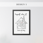 Personalized Home Map Sign