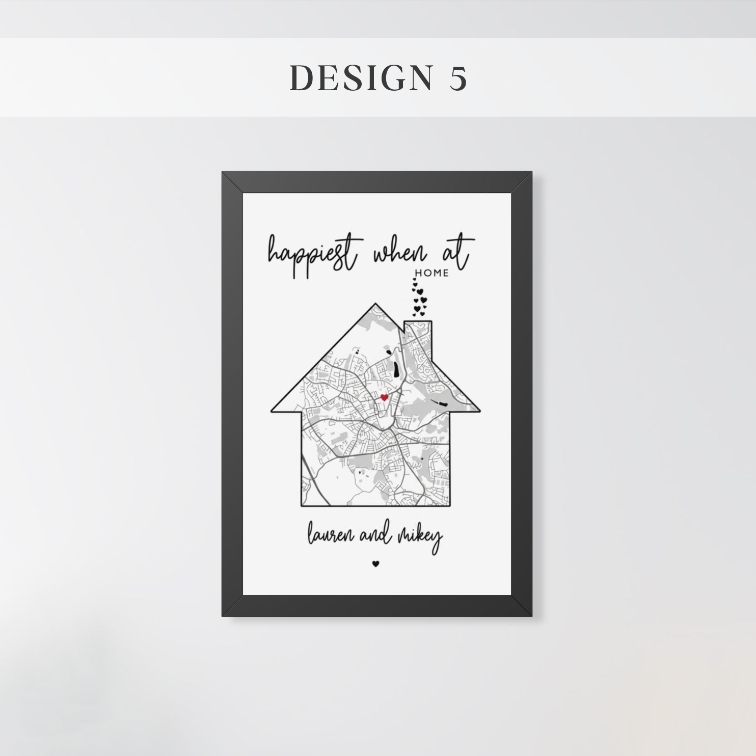 Personalized Home Map Sign