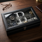 Personalized 12 Slot Watch Box