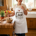 Personalized Made With Love Apron