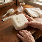 Birth Flower Travel Jewelry Case