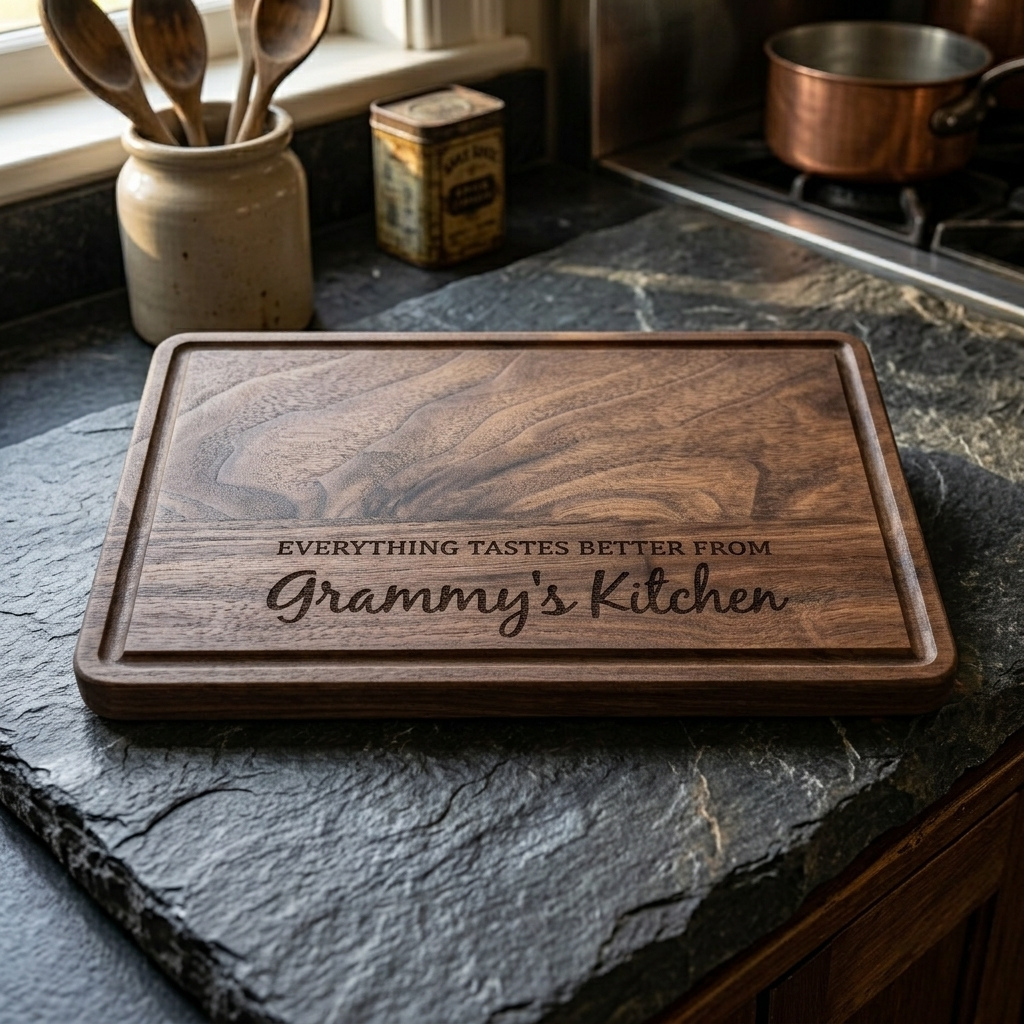 Personalized Grandma's Kitchen Wood Cutting Board