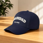 Embroidered Grandad Est. Hat in black, personalized with grandpa's est. year