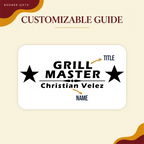 Grill Master BBQ Set with Name