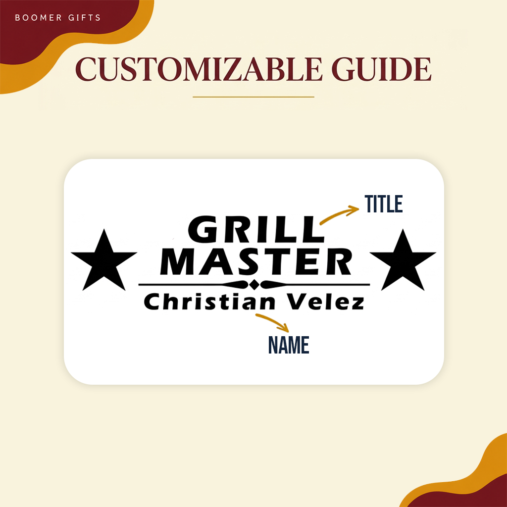 Grill Master BBQ Set with Name