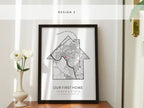 Personalized Home Map Print