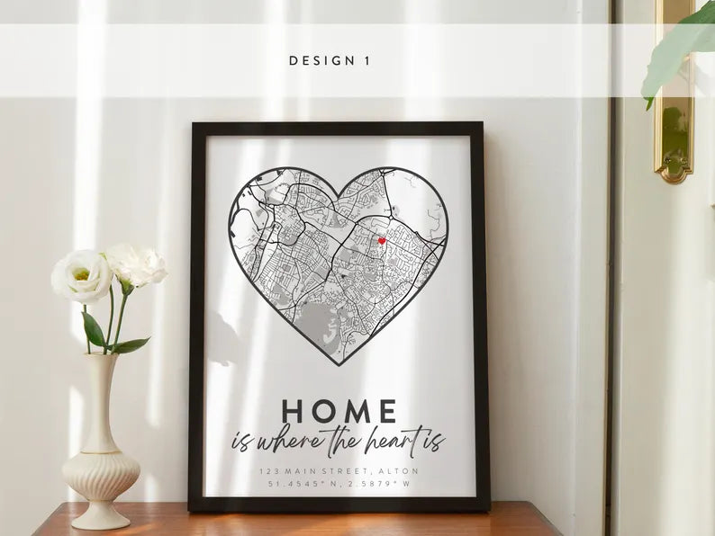 Personalized Home Map Print
