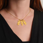 Engraved Kids Charm Necklace