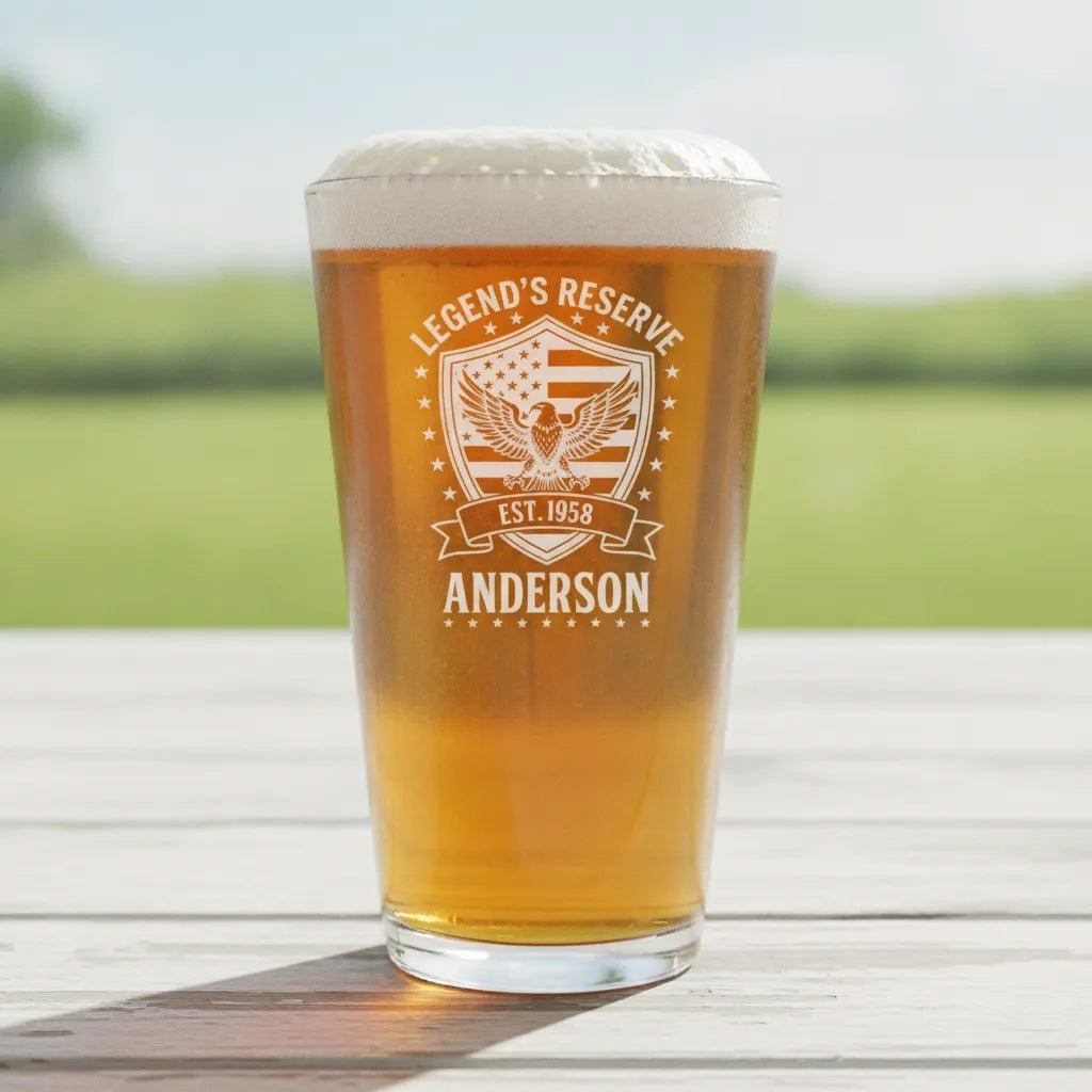 Legend's Reserve Personalized Pint Glass - Drinkware