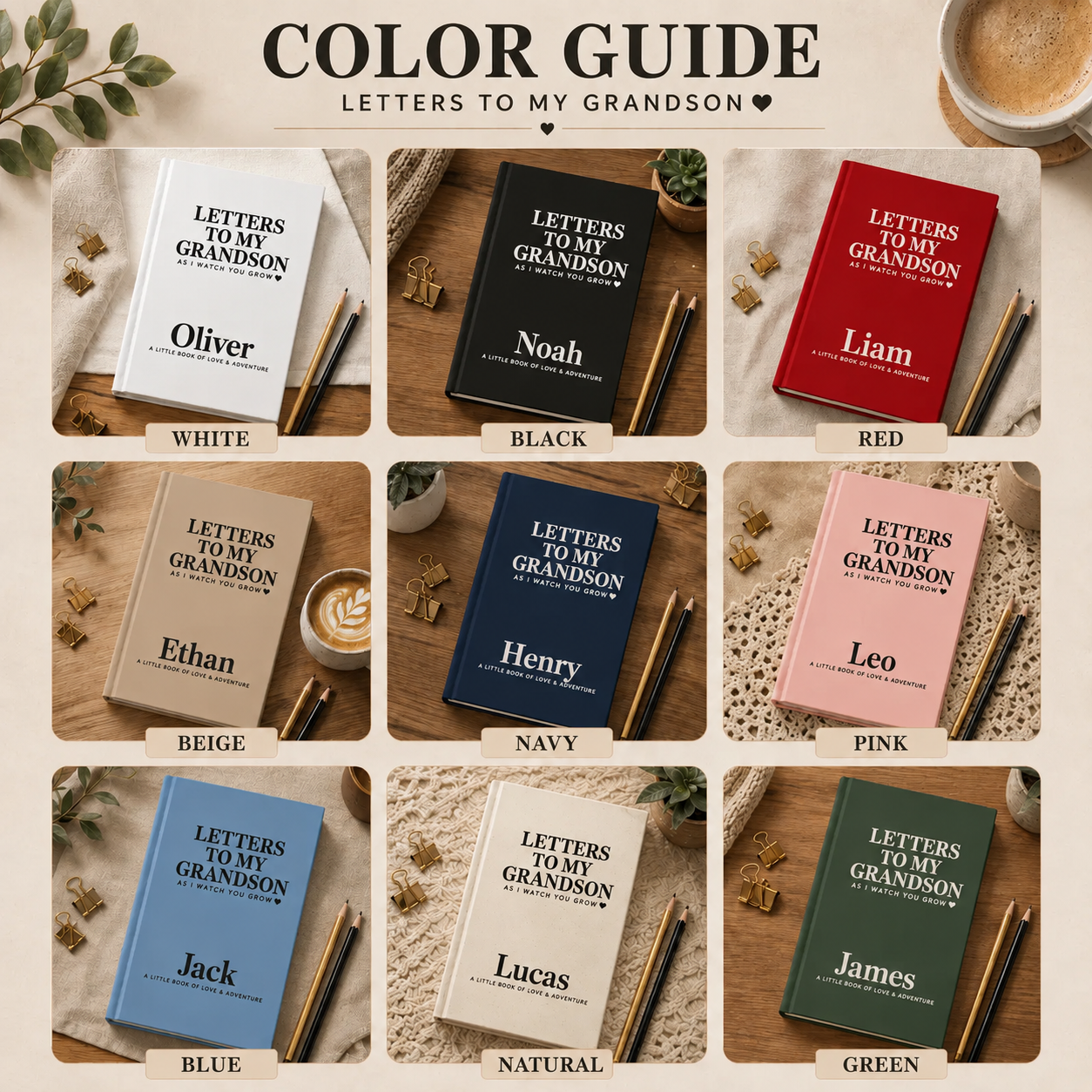 Letters to My Grandson Personalized Journal