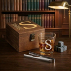 Personalized Whiskey Stone Gift Set