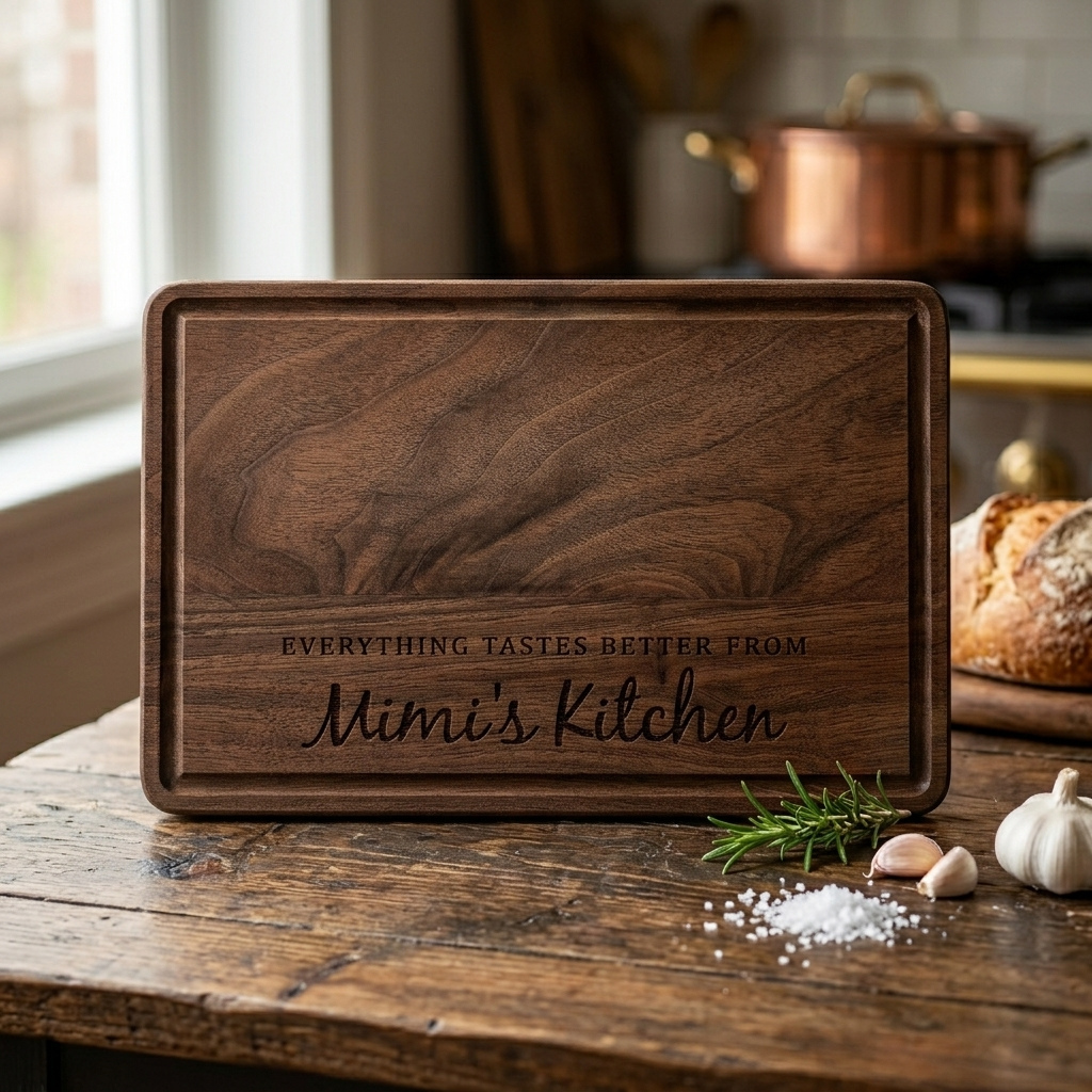 Personalized Grandma's Kitchen Wood Cutting Board