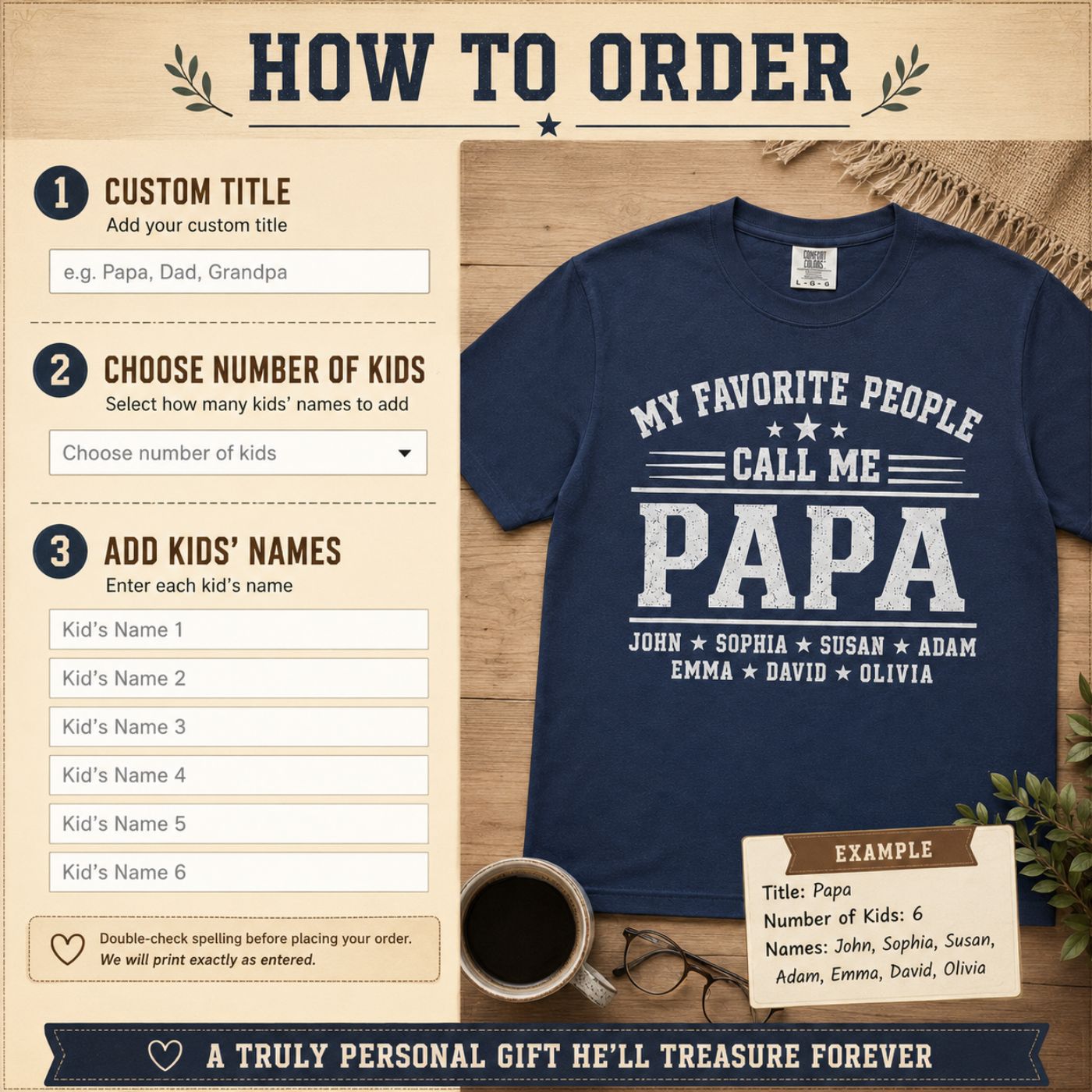 My Favorite People Call Me Papa Shirt