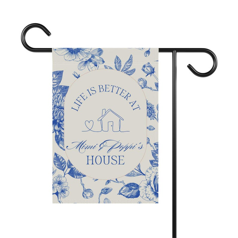 Personalized Grandparents Garden Flag