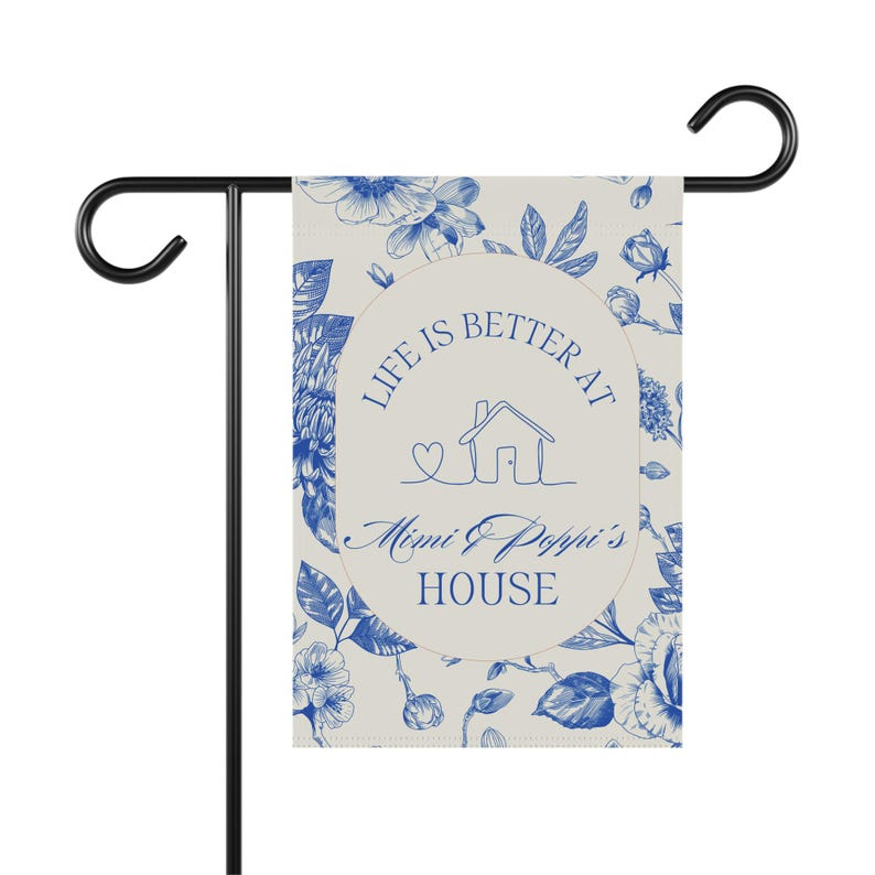 Personalized Grandparents Garden Flag