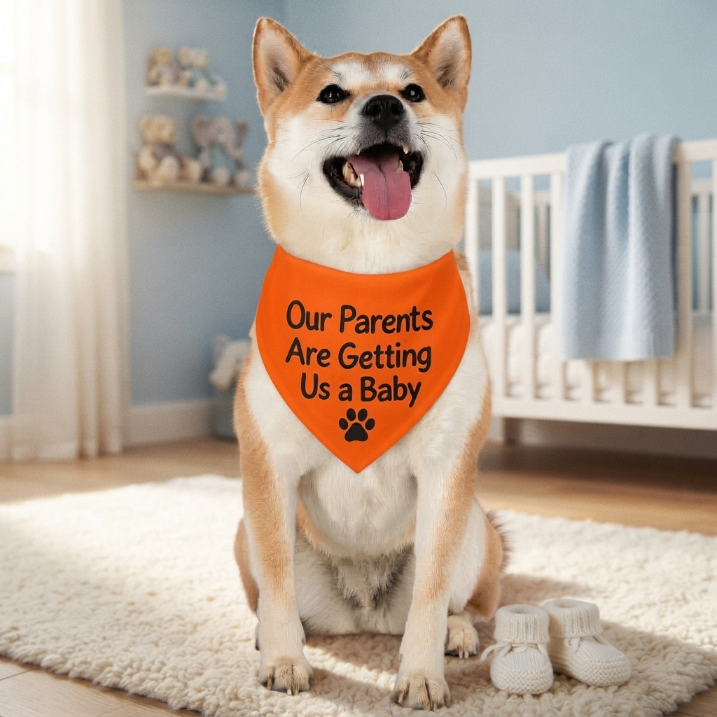 Personalized Announcement Pet Bandana