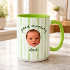 Personalized Baby Face Mug for Dad
