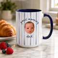 Personalized Baby Face Mug for Dad