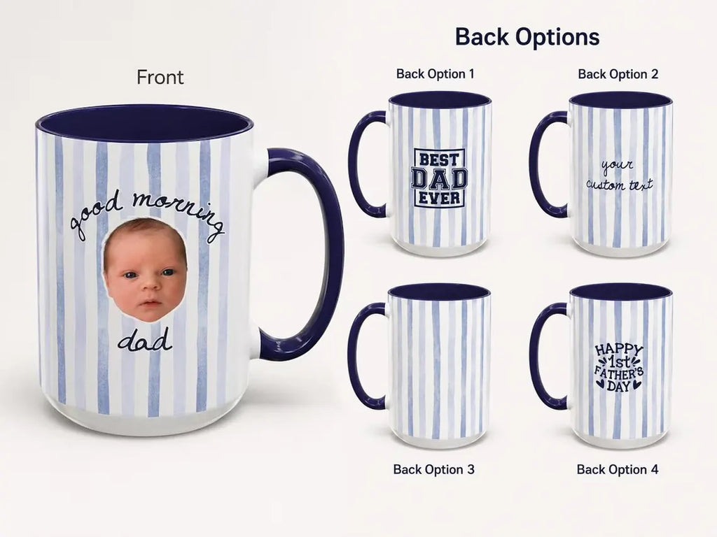 Personalized Baby Face Mug for Dad