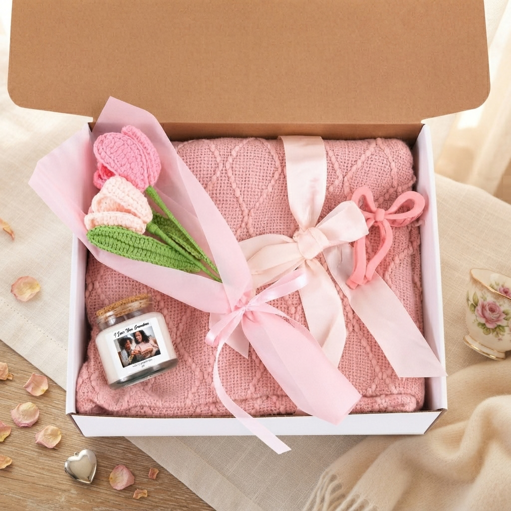 Personalized Blush & Bloom Self-Care Gift Set