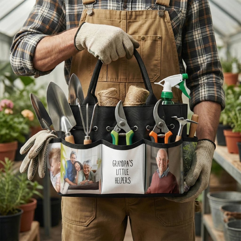 Personalized Canvas Garden Tote
