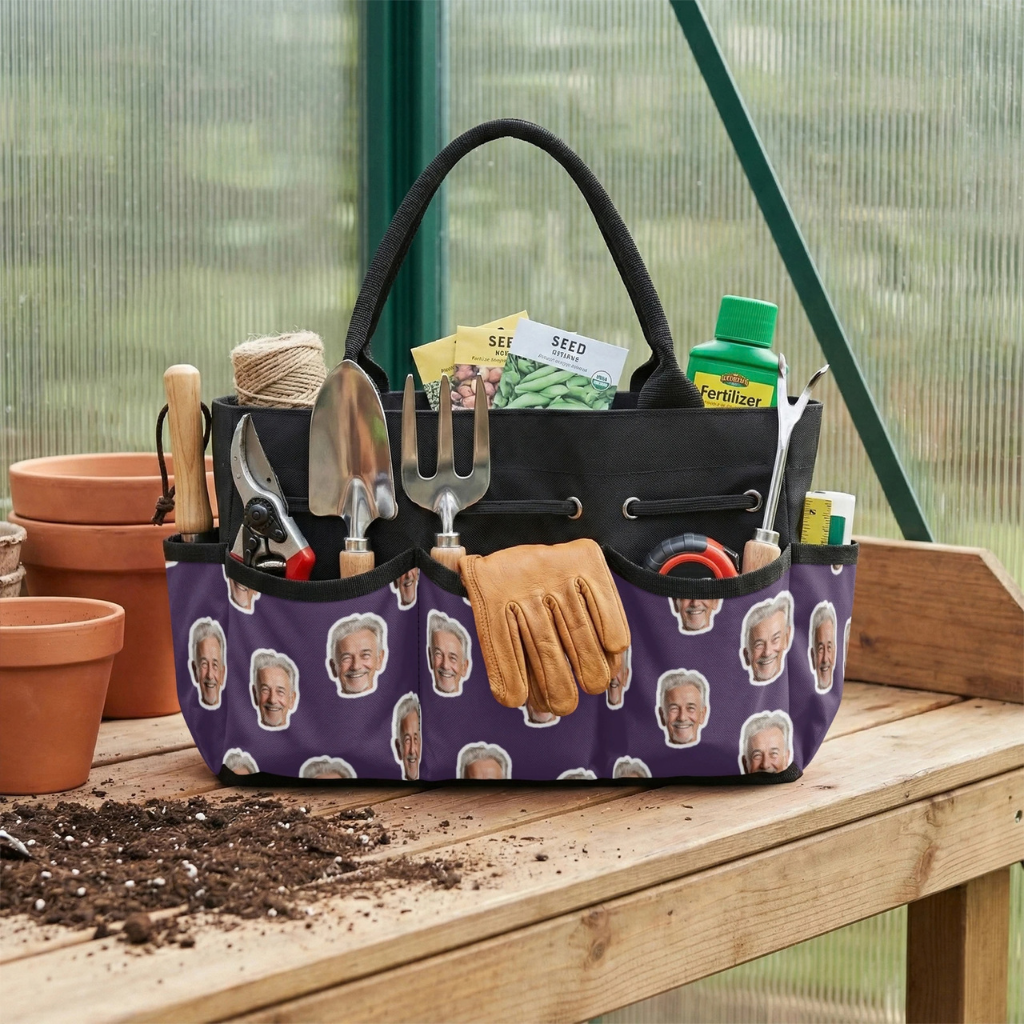 Personalized Canvas Garden Tote